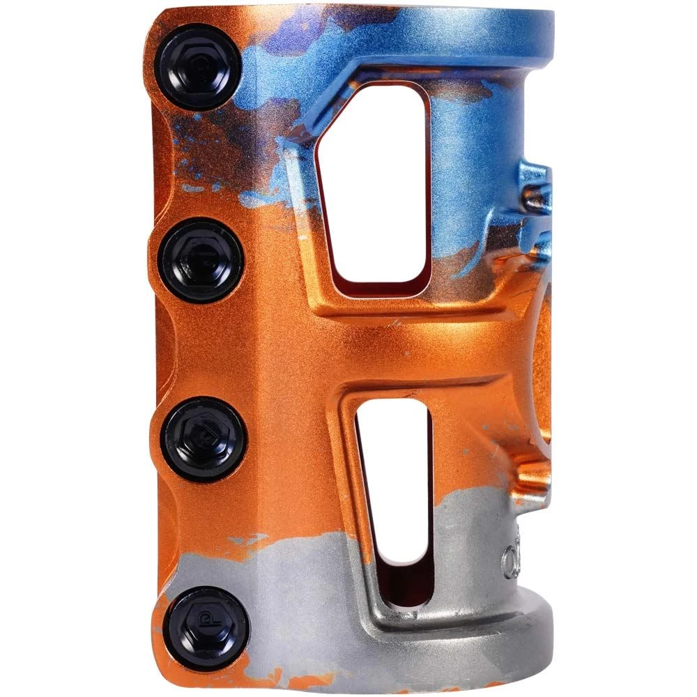 Oath Cage V2 SCS 4 Bolt Clamp - Orange/Blue/Titanium Clamps 5 Oath Cage V2 SCS 4 Bolt Clamp - Orange/Blue/Titanium Clamps