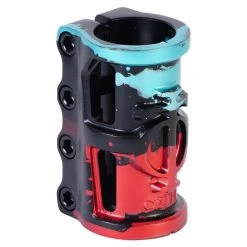 Clamps Oath Cage V2 SCS 4 Bolt Clamp - Black/Teal/Red