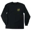 Santa Cruz Hollow Ringed Dot Long Sleeve Mens T-Shirt - Black