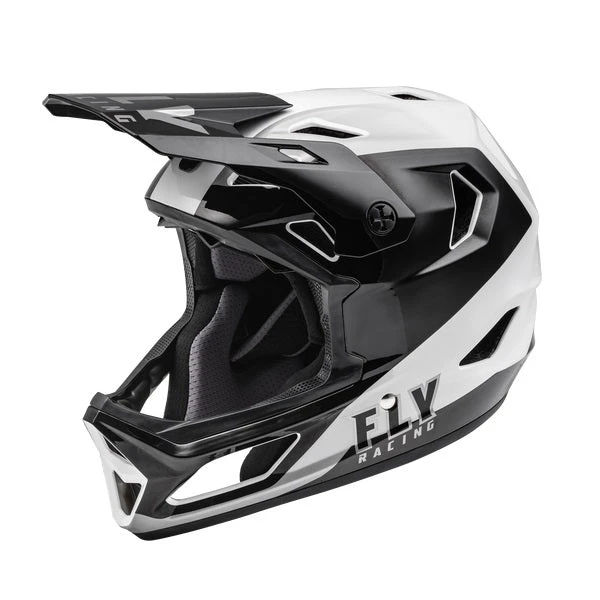 Fly Racing Rayce Full Face Helmet - Black/White 3 Fly Racing Rayce Full Face Helmet - Black/White