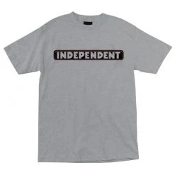 Independent Bar Logo Short Sleeve Mens T-Shirt - Hthr Grey