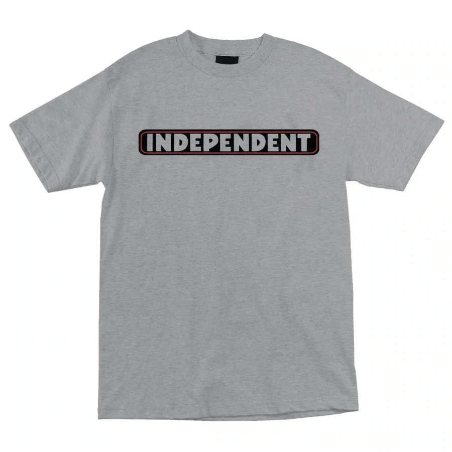 Independent Bar Logo Short Sleeve Mens T-Shirt - Hthr Grey Independent Bar Logo Short Sleeve Mens T-Shirt - Hthr Grey