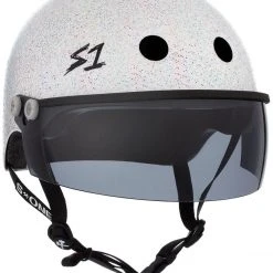 PROTECTIVE GEARS S1 Lifer Visor Gen 2 Helmet - White Gloss Glitter