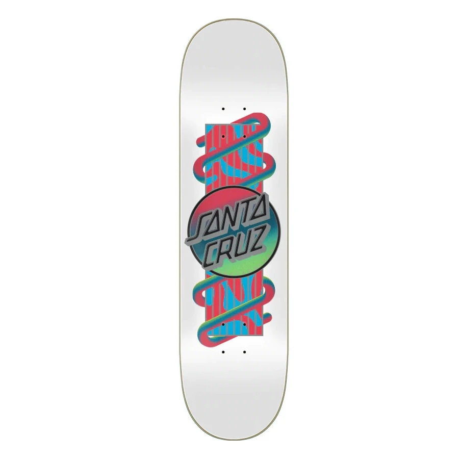 Santa Cruz Electric Lava Dot VX Skateboard Deck - 8.0" White Santa Cruz Electric Lava Dot VX Skateboard Deck - 8.0" White