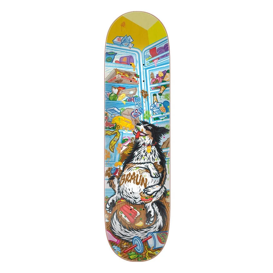 Santa Cruz Braun Munchies Everslick Skateboard Deck - 8.25" Assorted Decks 3 Santa Cruz Braun Munchies Everslick Skateboard Deck - 8.25" Assorted Decks