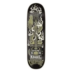 Creature Kimbel Gas Can Flame Skateboard Deck - 9.0" Black Stain