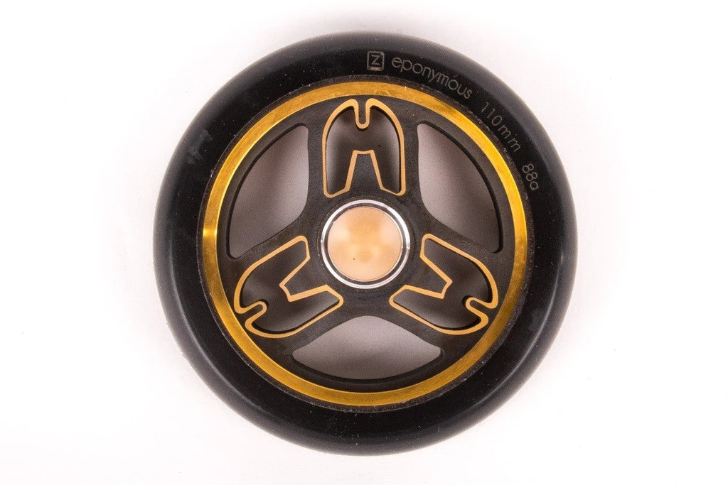 Wheels Ethic Eponymous Wheel 88a 110mm -black/gold 3 Wheels Ethic Eponymous Wheel 88a 110mm -black/gold