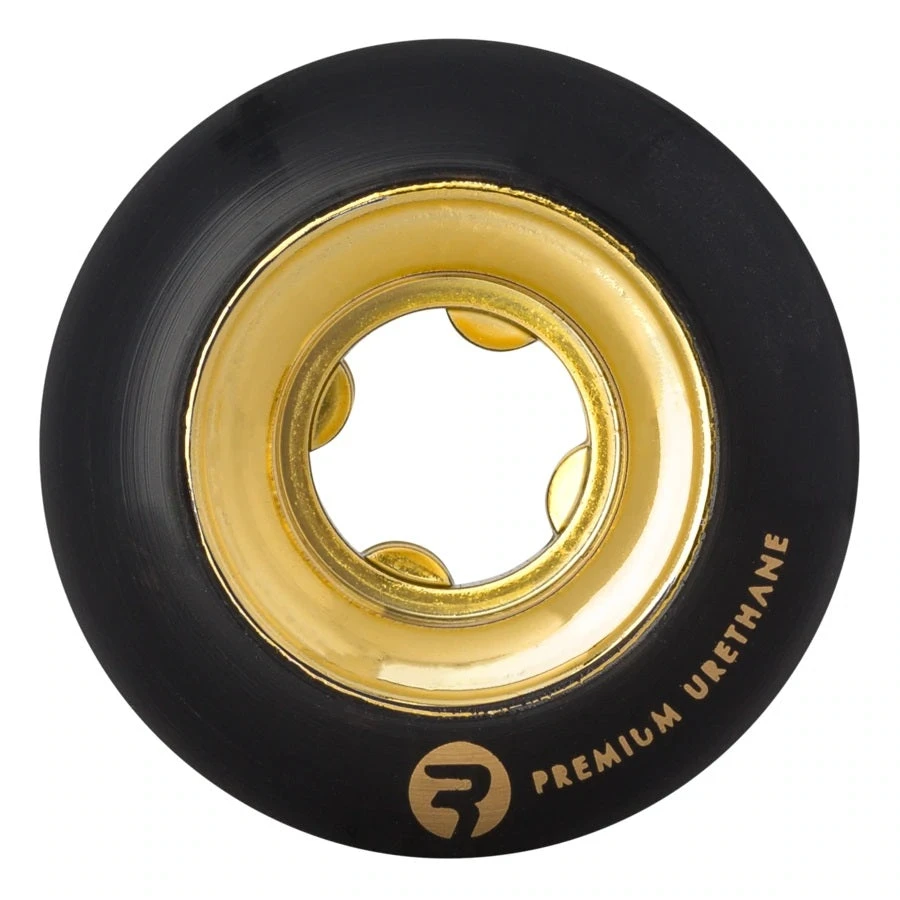 Ricta Chrome Core Wheels 52mm 99a - Black/Gold (Set) 3 Ricta Chrome Core Wheels 52mm 99a - Black/Gold (Set)