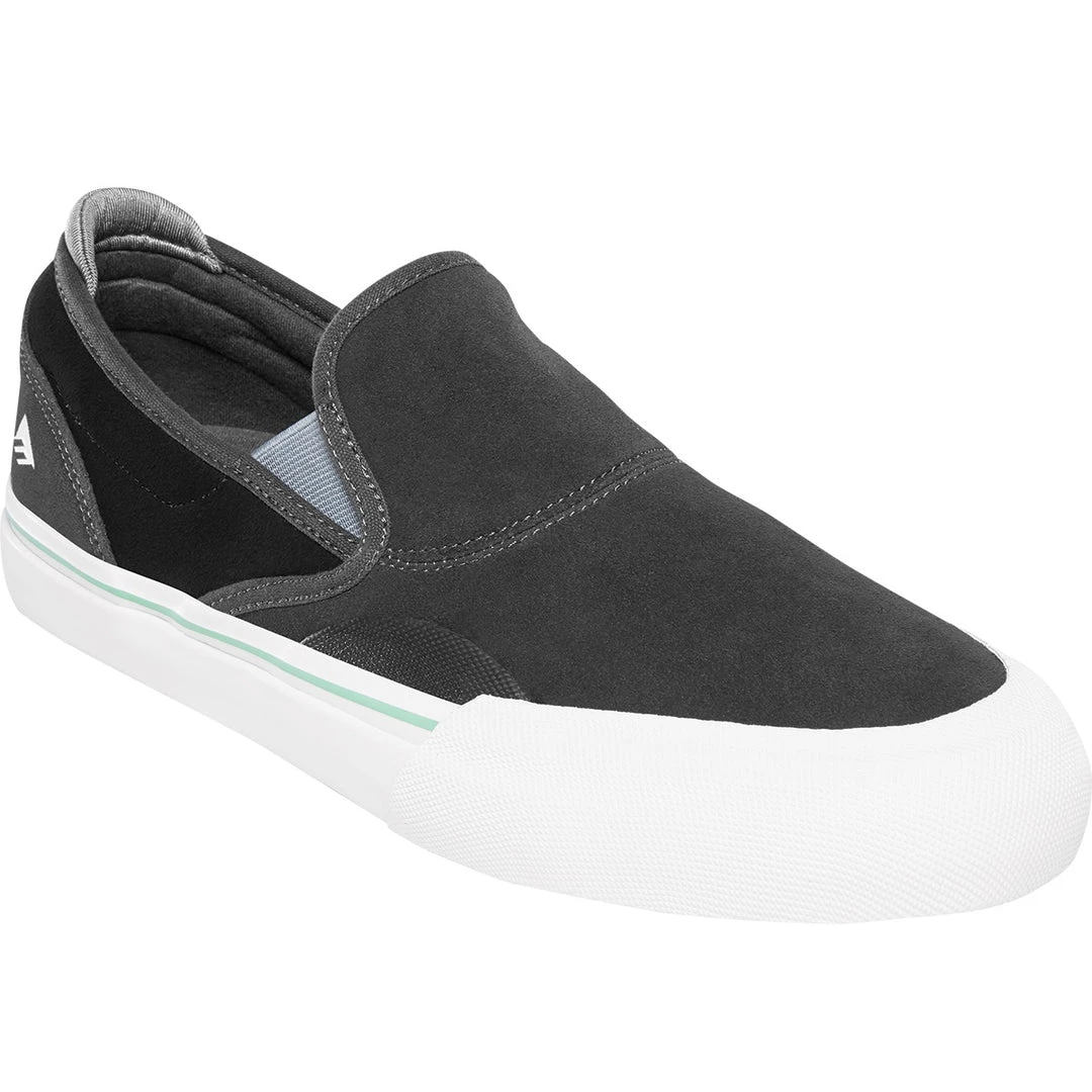 Emerica Shoes Wino G6 Slip-On - Dark Grey/Black MEN 6 Emerica Shoes Wino G6 Slip-On - Dark Grey/Black MEN