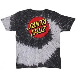 Santa Cruz Classic Dot Short Sleeve Youth T-Shirt - Black Rainbow