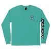 Santa Cruz Screaming Hand Long Sleeve Mens T-Shirt - Celadon