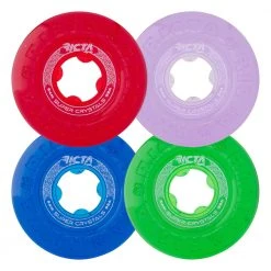 Ricta Super Crystals 54mm 95a Wheels - Trans Purple/Green/Blue/Red (Set)
