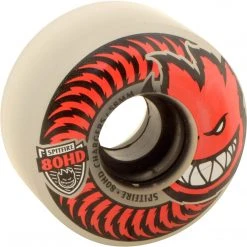 Spitfire Wheels 80HD Charger Classic 58mm - Clear/Red (Set Of 4)