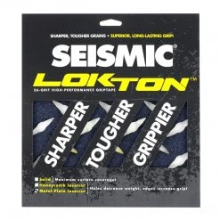 Seismic Griptape Lokton Squares Metalplate 36 Grit - Blue