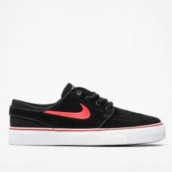 Nike Shoes SB Stefan Janoski (GS) Youth - Black/Red-Light Crimson Green Pulse