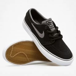 MEN Nike Shoes Stefan Janoski (GS) - Black/Light Graphite-White-Gum Light Brown