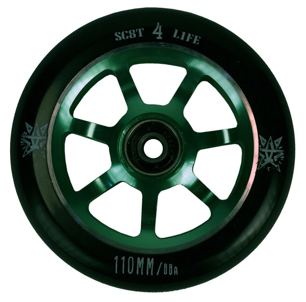841 Delta Scooter Wheel 110mm - Green Wheels 841 Delta Scooter Wheel 110mm - Green Wheels