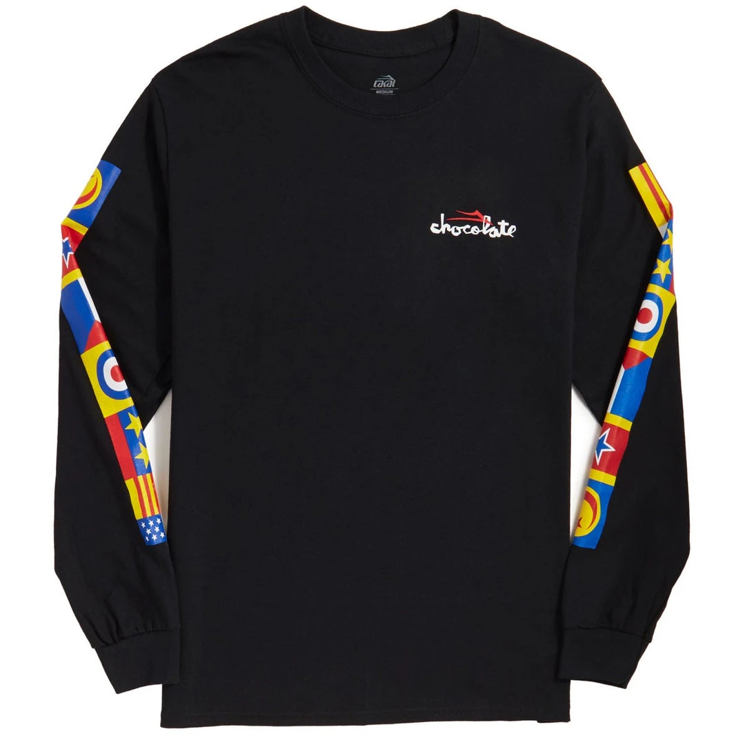 MEN Lakai Chocolate Flags Long Sleeve Tee - Black 3 MEN Lakai Chocolate Flags Long Sleeve Tee - Black