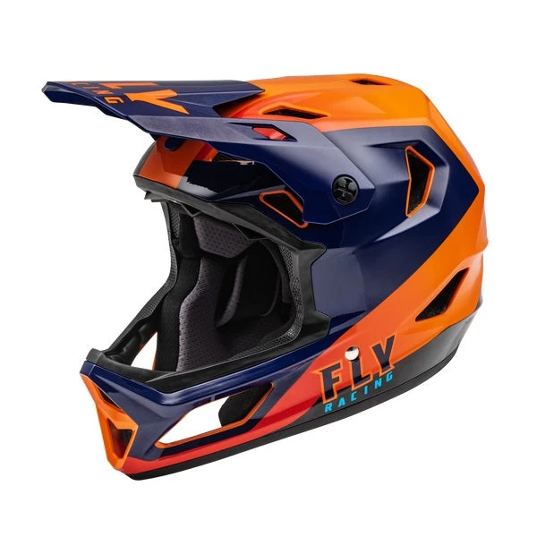 Fly Racing Rayce Full Face Helmet - Navy/Orange/Red 3 Fly Racing Rayce Full Face Helmet - Navy/Orange/Red