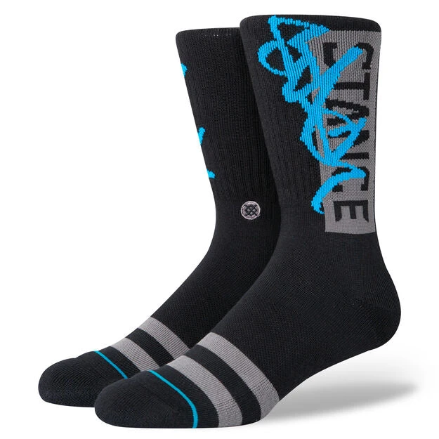Stance Stash OG Crew Socks - Black 3 Stance Stash OG Crew Socks - Black
