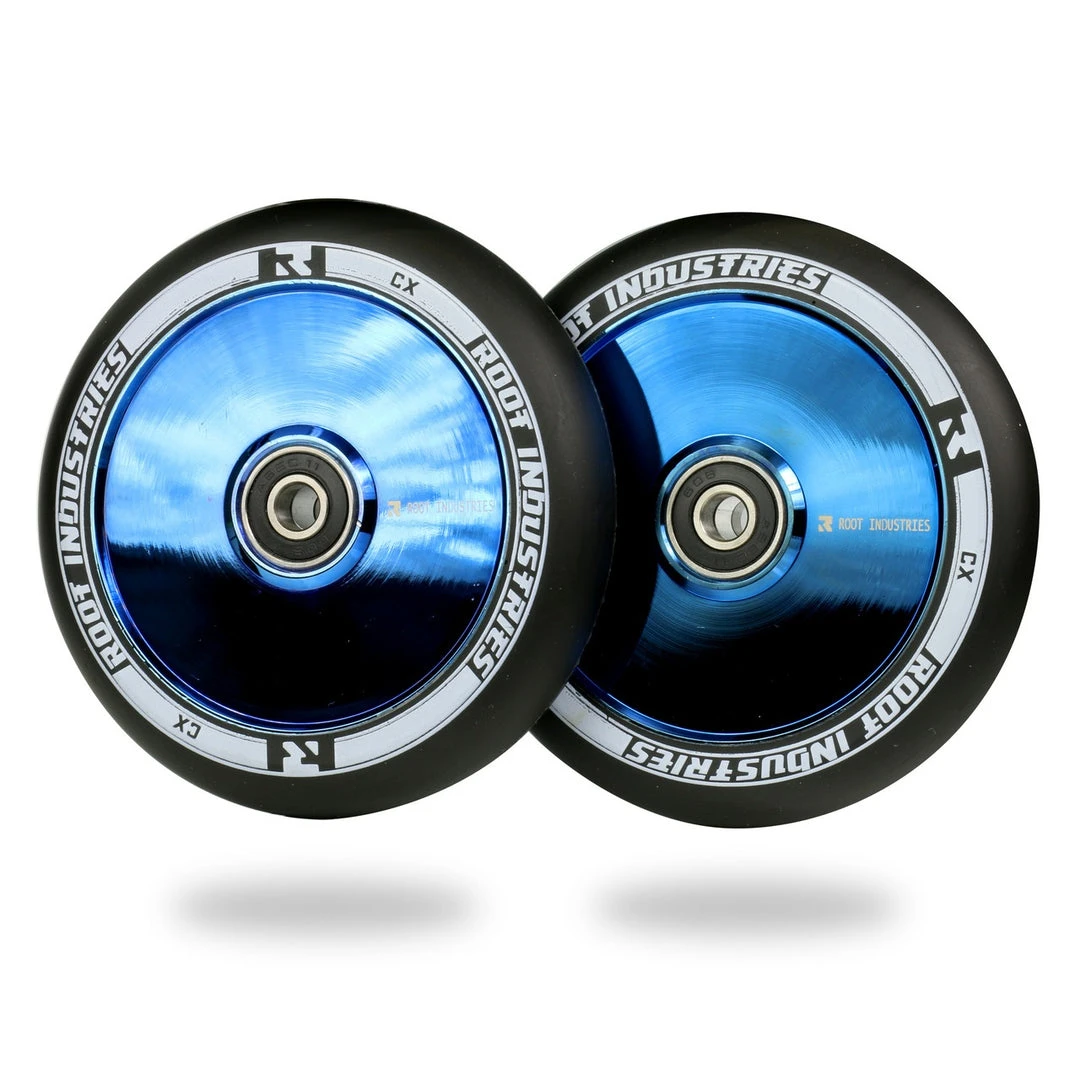 Root Industries Air Wheels 110mm - Black/Blu-Ray (Pair) 3 Root Industries Air Wheels 110mm - Black/Blu-Ray (Pair)