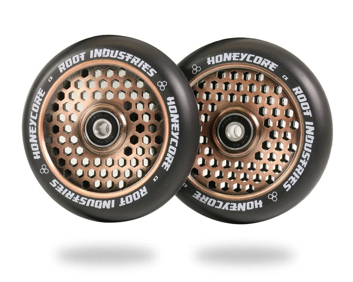 Root Industries HoneyCore Wheels 120mm - Black/Coppertone (Pair) 3 Root Industries HoneyCore Wheels 120mm - Black/Coppertone (Pair)