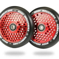 Root Industries 110mm HoneyCore Wheels - Black/Red (Pair)