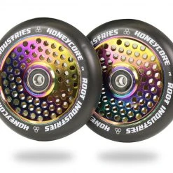 Root Industries 110mm HoneyCore Wheels - Black/Rocket Fuel (Pair)