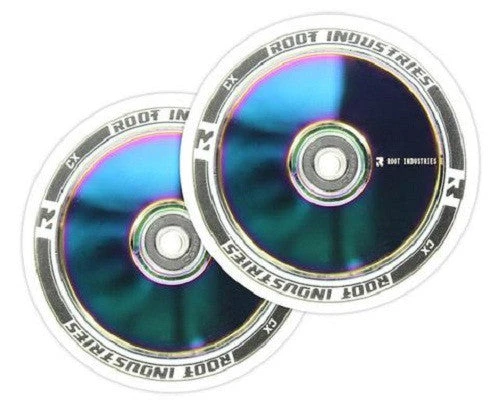 Root Industries Air Wheels 110mm - White/Rocket Fuel (Pair) 3 Root Industries Air Wheels 110mm - White/Rocket Fuel (Pair)