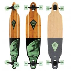 LONGBOARDS Sector 9 Bamboo Bico Lookout Longboard Complete - 9.625"