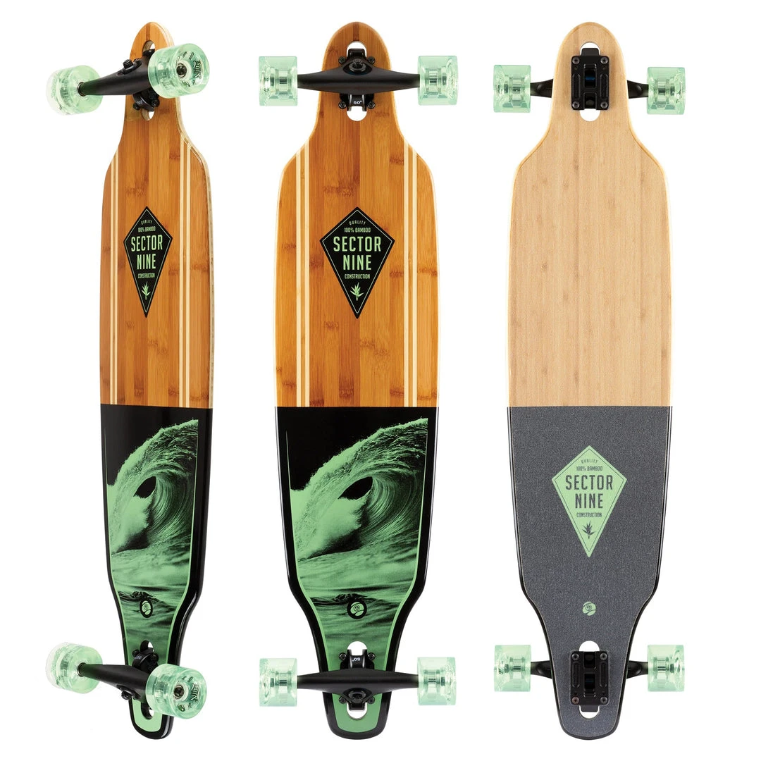 LONGBOARDS Sector 9 Bamboo Bico Lookout Longboard Complete - 9.625" 3 LONGBOARDS Sector 9 Bamboo Bico Lookout Longboard Complete - 9.625"