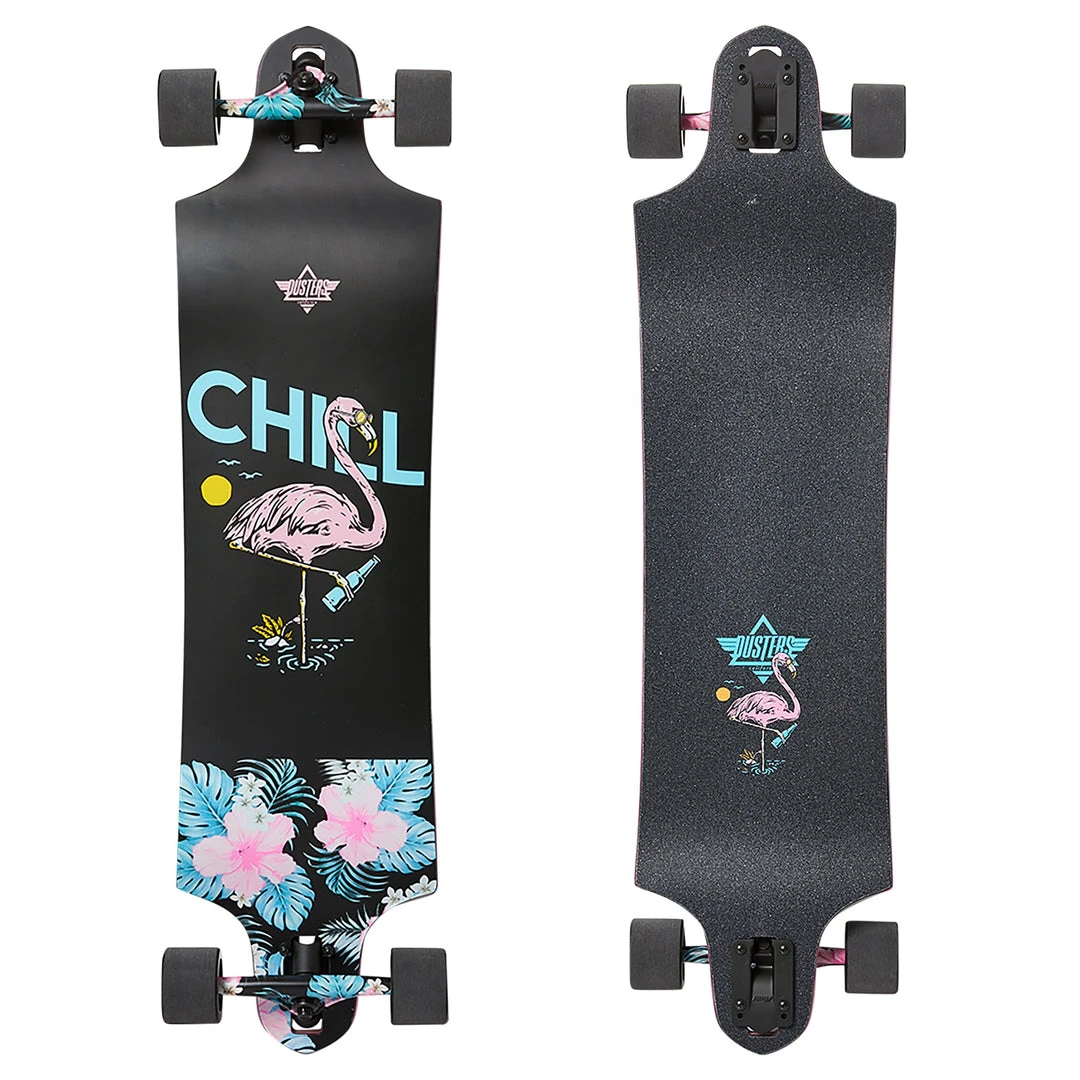Dusters Chill Complete Longboard - 38" Black Dusters Chill Complete Longboard - 38" Black