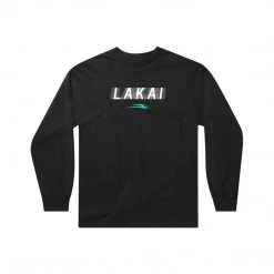 Lakai Blur Long Sleeve Tee - Black MEN