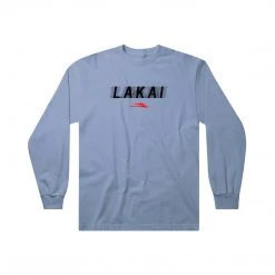 Lakai Blur Long Sleeve Tee - Stonewash Blue