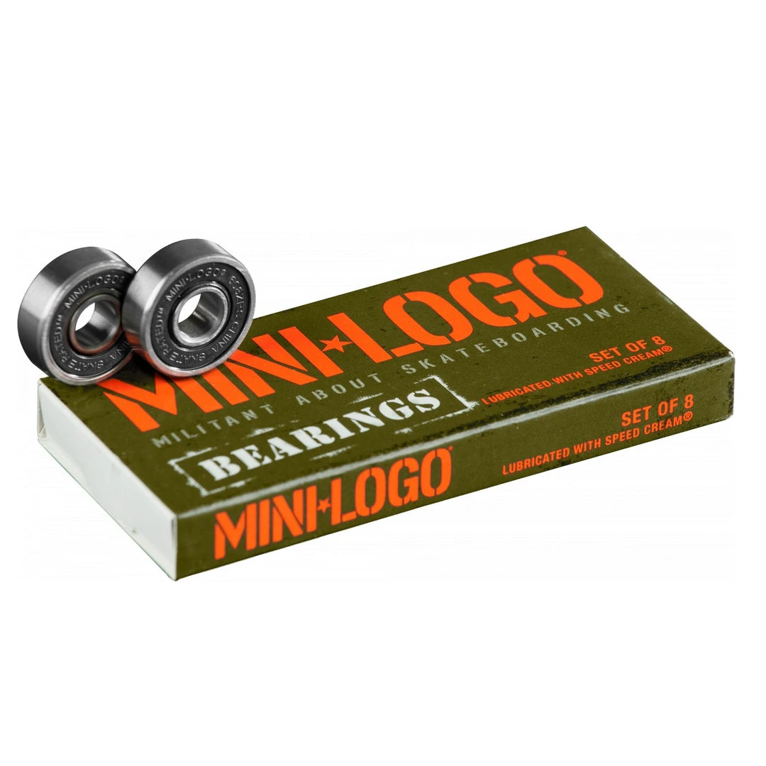 Mini Logo Series 3 Skateboard Bearings - 8mm (Set Of 8) Mini Logo Series 3 Skateboard Bearings - 8mm (Set Of 8)