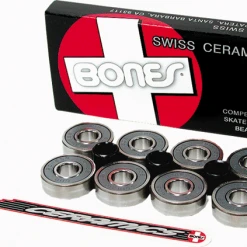 Bones Swiss Ceramic Skateboard Bearings (Set Of 8)
