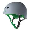 PROTECTIVE GEARS Triple 8 Sweatsaver Helmet - Carbon Rubber/Green