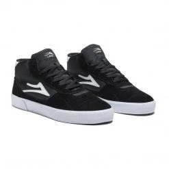 Lakai Shoes Cambridge Mid - Black/White Suede