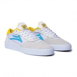 MEN Lakai Shoes Cambridge SMU - White/Cyan Suede 10 MEN Lakai Shoes Cambridge SMU - White/Cyan Suede