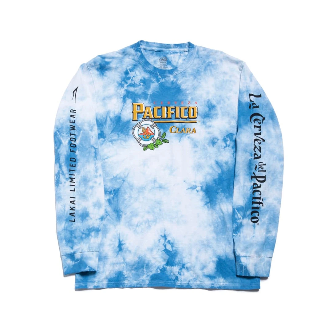 MEN Lakai Cerveza Long Sleeve T-Shirt - Navy Tie Dye 3 MEN Lakai Cerveza Long Sleeve T-Shirt - Navy Tie Dye