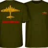 Bones Brigade Bomber T-shirt - Military Green MEN