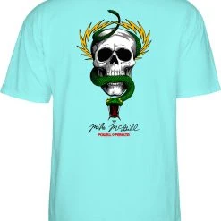 MEN Powell Peralta McGill Skull And Snake T-shirt - Celadon