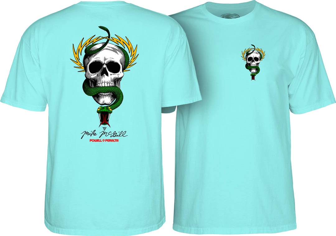 MEN Powell Peralta McGill Skull And Snake T-shirt - Celadon MEN Powell Peralta McGill Skull And Snake T-shirt - Celadon