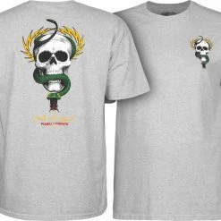 MEN Powell Peralta Mike McGill Skull & Snake T-shirt - Gray