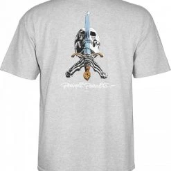 Powell Peralta Skull & Sword T-shirt - Gray