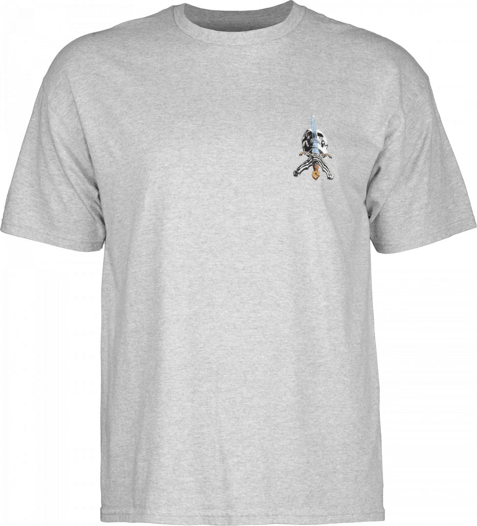 Powell Peralta Skull & Sword T-shirt - Gray 5 Powell Peralta Skull & Sword T-shirt - Gray