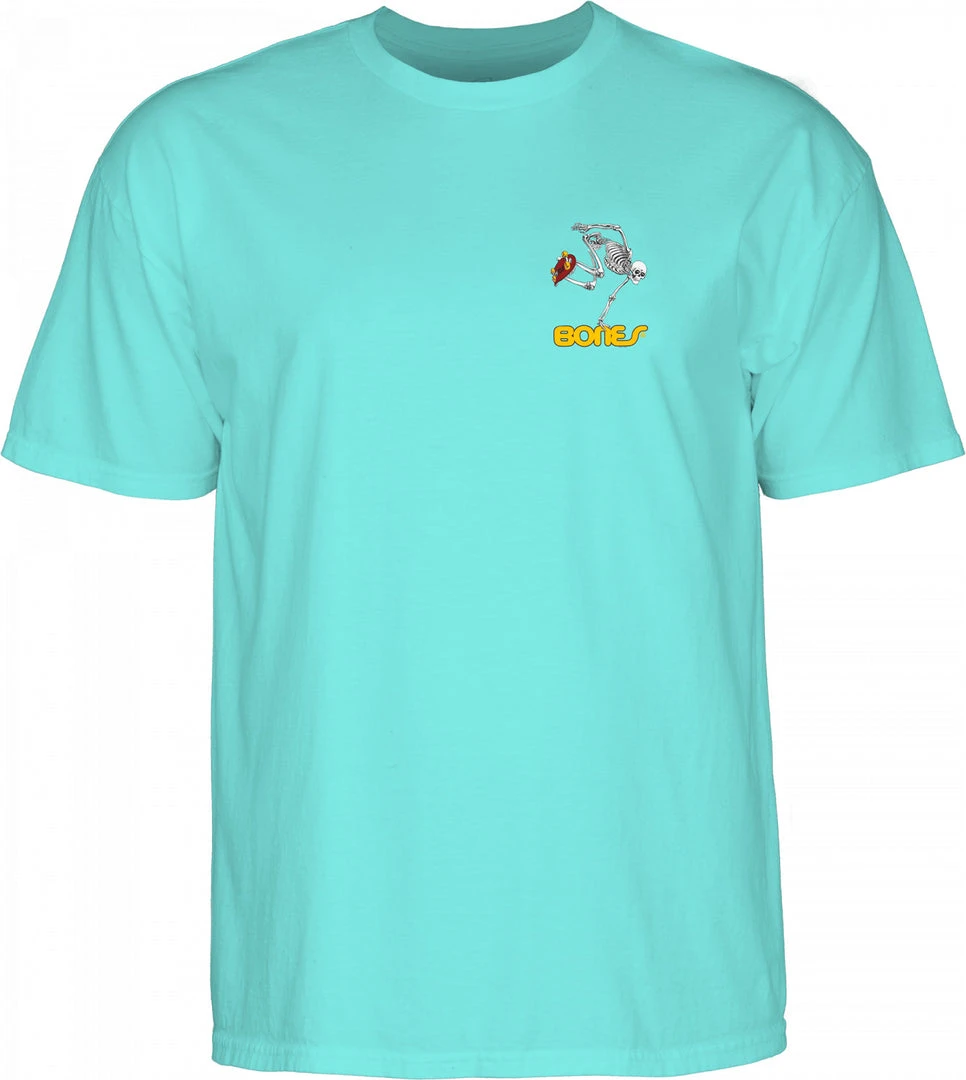 Powell Peralta Skateboarding Skeleton T-shirt - Celadon Powell Peralta Skateboarding Skeleton T-shirt - Celadon