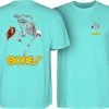 Powell Peralta Skateboarding Skeleton T-shirt - Celadon