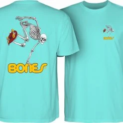 Powell Peralta Skateboarding Skeleton T-shirt - Celadon
