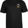 MEN Powell Peralta Skateboarding Skeleton T-shirt - Black